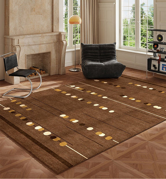 Living Room Modern Rug Ideas, Mid Century Modern Rugs for Bedroom, Large Contemporary Area Rugs for Dining Room-ArtWorkCrafts.com