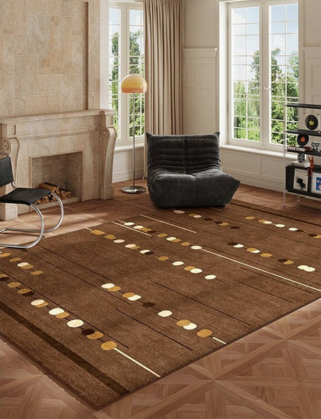 Living Room Modern Rug Ideas, Mid Century Modern Rugs for Bedroom, Large Contemporary Area Rugs for Dining Room-ArtWorkCrafts.com