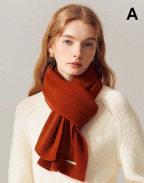 Winter Wool Scarf, Modern Wool Scarf for Women, Cold Weather Scarves, Casual Scarf for Women, Birthday Gift for Girl, Soft Wool Scarf for Women