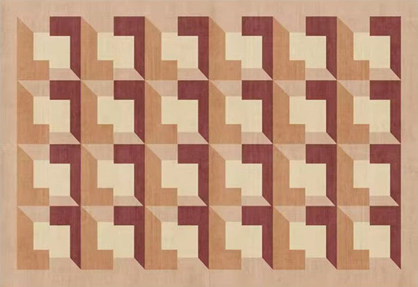 Modern Rugs for Dining Room, Large Modern Rugs for Living Room, Mid Century Modern Rugs for Bedroom, Abstract Geometric Modern Rugs-ArtWorkCrafts.com