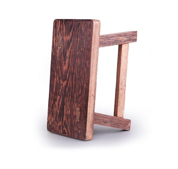 Shoe-changing Stool, Solid Wood low Stool, Wenge Wood Stool, Children's Wooden Stool, Sofa Stool, Dining Table Stool-ArtWorkCrafts.com