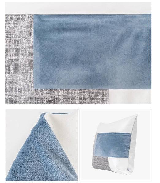 Sky Blue Abstract Contemporary Throw Pillow for Living Room, Modern Sofa Throw Pillows, Large Decorative Throw Pillows for Couch-ArtWorkCrafts.com