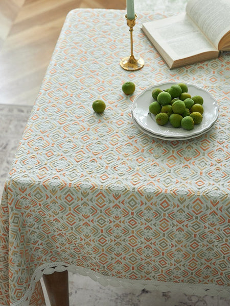 Modern Tablecloth for Home Decoration, Large Square Tablecloth for Round Table, Extra Large Rectangle Tablecloth for Dining Room Table-ArtWorkCrafts.com