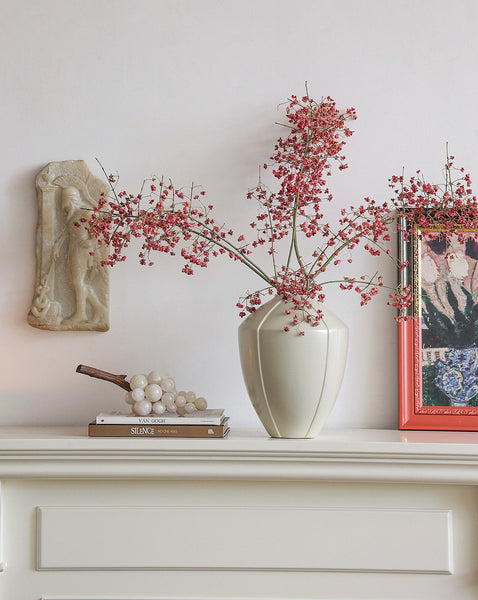 Large Contemporary Vases on Dining Table, Handmade Modern Flower Vase, Centerpiece Ceramic Bouquet Vases, Porcelain Vases for Modern Home Decor-ArtWorkCrafts.com