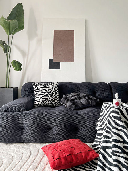 Large Decorative Sofa Pillows, Large Modern Sofa Throw Pillows for Bedroom, Abstract Contemporary Pillow for Couch-ArtWorkCrafts.com