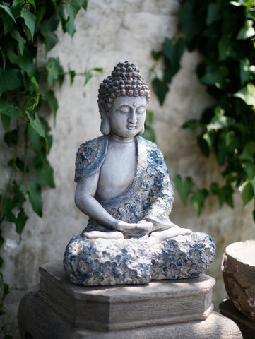 Buddha Statue, Sitting Buddha Statue, Large Figure Statue for Garden Ornament, Villa Courtyard Decor, Outdoor Decoration Ideas, Garden Decor Ideas-ArtWorkCrafts.com