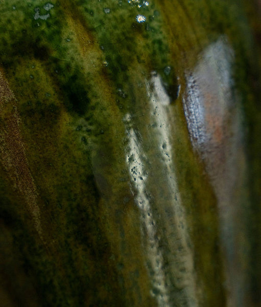 Porcelain Flower Vases, Ceramic Bouquet Vases, Green Flower Vases on Table, Dining Table Centerpiece, Handmade Water Holding Flower Vase-ArtWorkCrafts.com