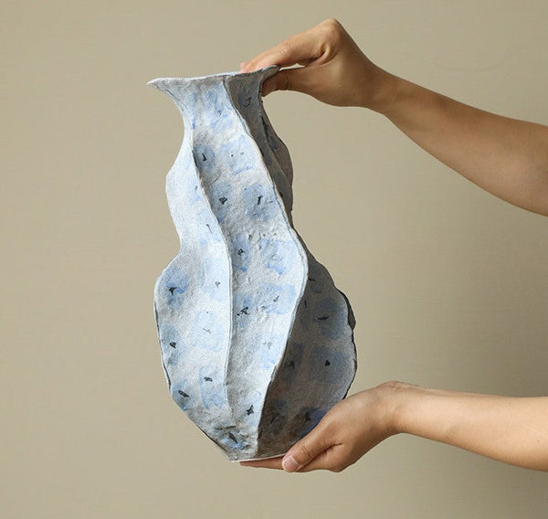 Porcelain Vases for Modern Home Decor, Contemporary Vases on Dining Table, Centerpiece Ceramic Bouquet Vases, Elegant Handmade Modern Flower Vase-ArtWorkCrafts.com