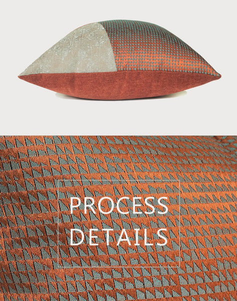 Large Modern Throw Pillows for Couch, Decorative Throw Pillow for Couch, Red Modern Sofa Pillows, Throw Pillows for Modern Living Room-ArtWorkCrafts.com