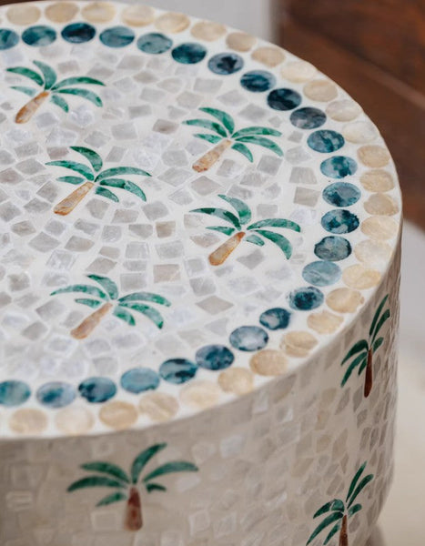 Modern Side Table, Contemporary Side Table, Portable Casual Side Table, Shell Small Sofa Side Table, Contemporary Bedside Table, Bedside Small Side Table, Creative Coffee Table, Elegant Small End Table-ArtWorkCrafts.com