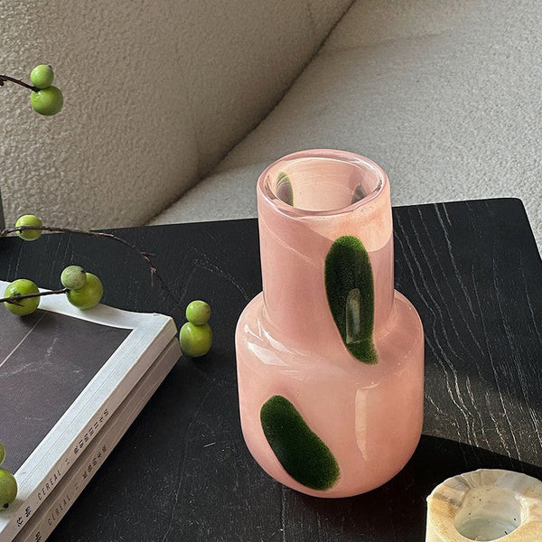 Handmade Glass Bud Vases, Flower Vases on Table, Vintage Small Glass Flower Vases, Water Holding Flower Vases