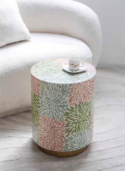 Unique Small End Table, Contemporary Small Sofa Side Table, Portable Casual Side Table, Creative Coffee Table, Shell Small Side Table-ArtWorkCrafts.com