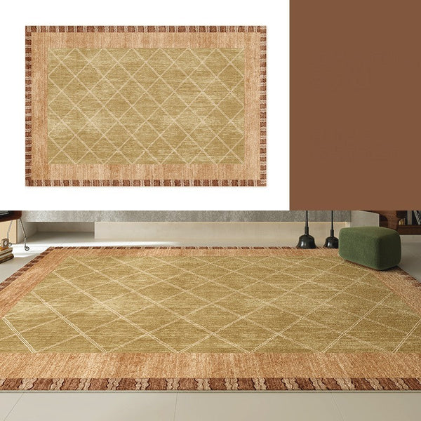 Modern Rugs for Living Room, Geometric Modern Rug Ideas for Living Room, Mid Century Contemporary Area Rugs-ArtWorkCrafts.com