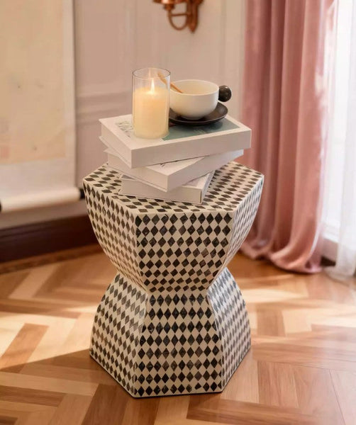 Modern Side Table, Bedside Small Side Table, Contemporary Bedside Table, Small End Table, Shell Small Sofa Side Table, Portable Casual Side Table, Creative Coffee Table, Contemporary Side Table-ArtWorkCrafts.com