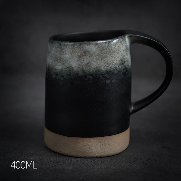 Large Pottery Coffee Cup, Handmade Coffee Cup, Ceramic Coffee Mug, Latte Coffee Cup, Large Tea Cup-ArtWorkCrafts.com