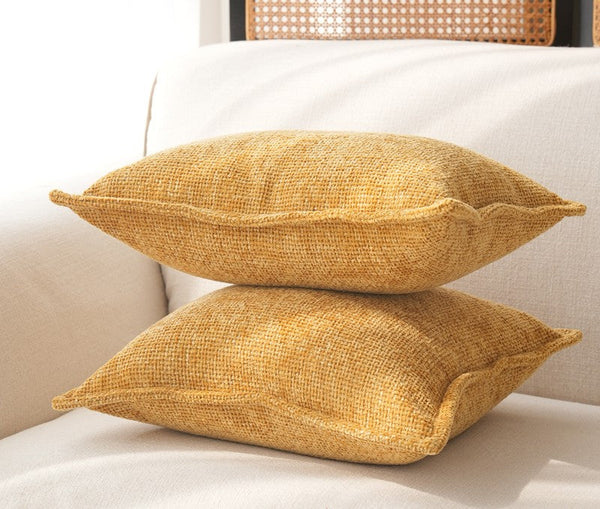 Modern Sofa Pillows, Simple Modern Pillows, Yellow Decorative Pillows for Couch, Modern Throw Pillows, Contemporary Throw Pillows-ArtWorkCrafts.com