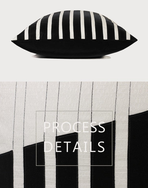 Modern Pillows for Living Room, Decorative Modern Pillows for Couch, Black Modern Sofa Pillows, Modern Sofa Pillows, Contemporary Throw Pillows-ArtWorkCrafts.com