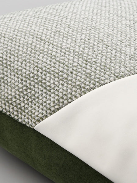 Green White Modern Pillows for Couch, Abstract Decorative Throw Pillows for Living Room, Large Modern Sofa Cushion, Decorative Pillow Covers-ArtWorkCrafts.com