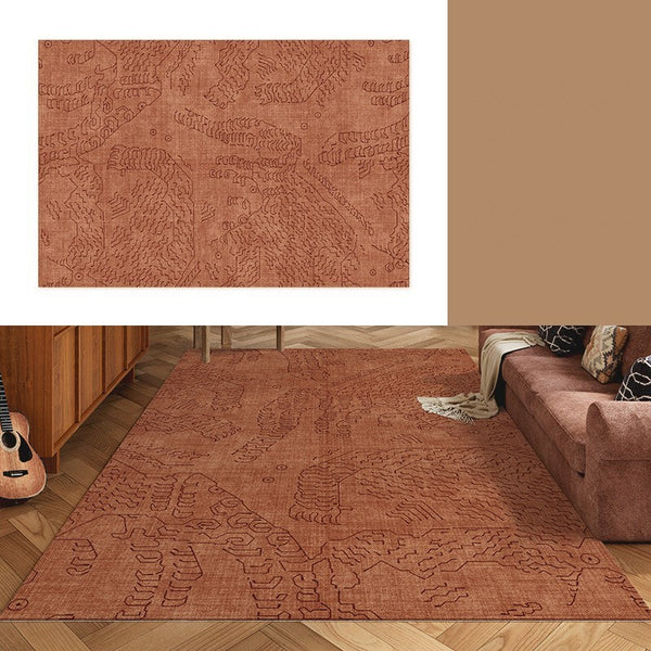 Contemporary Modern Rugs Next to Bed, Modern Rugs for Living Room, Modern Rugs under Dining Room Table, Geometric Modern Carpets for Office-ArtWorkCrafts.com