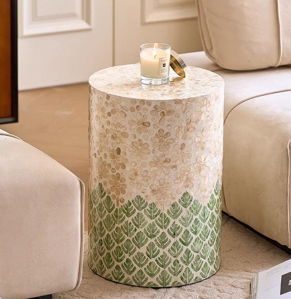 Small End Table, Portable Casual Side Table, Shell Small Sofa Side Table, Modern Side Table, Contemporary Bedside Table, Bedside Small Side Table, Creative Coffee Table, Contemporary Side Table-ArtWorkCrafts.com