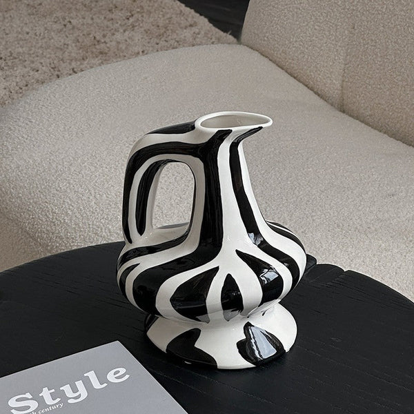 Porcelain Bud Vases, Handmade Water Holding Flower Vases, Modern Ceramic Flower Vases, Small Flower Vases on Table-ArtWorkCrafts.com