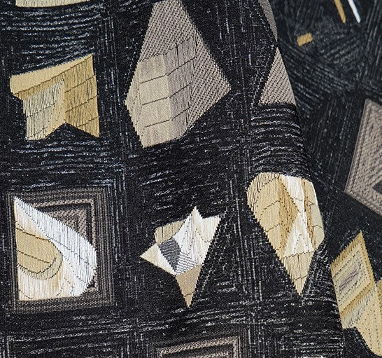 Abstract Black Decorative Throw Pillows, Geomeric Contemporary Square Modern Throw Pillows for Couch, Large Simple Throw Pillow for Interior Design-ArtWorkCrafts.com