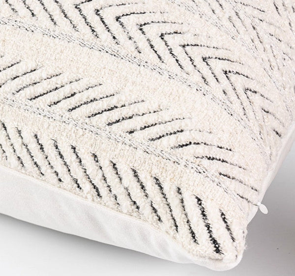 Extra Large Decorative Pillows for Couch, Modern Sofa Pillows, Contemporary Throw Pillows for Living Room, Modern Square Pillows-ArtWorkCrafts.com