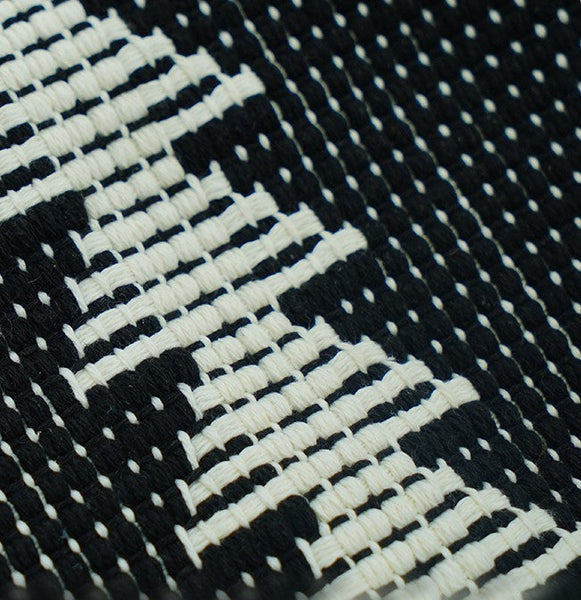 Large Modern Sofa Pillow Covers, Black and White Pattern Contemporary Square Modern Throw Pillows for Couch, Simple Throw Pillow for Interior Design-ArtWorkCrafts.com