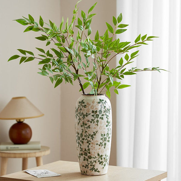 Porcelain Flower Vases, Rustic Flower Vases on Table, Dining Table Centerpiece, Ceramic Bouquet Vases, Handmade Water Holding Flower Vase-ArtWorkCrafts.com