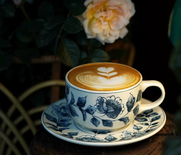 Traditional Tea Cup Set, Porcelain Tea Cups, Floral Tea Cup Set, Classic British Tea Cups, Elegant Tea Cup With Saucer, Ceramic Tea Cup with Saucer, Tea Cup Set, Vintage Tea Cup Set, Modern Ceramic Cups-ArtWorkCrafts.com