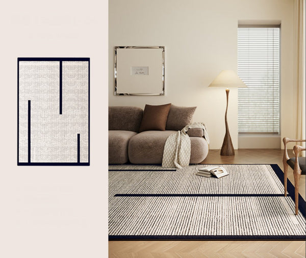 Large Modern Rugs for Living Room, Mid Century Modern Rugs for Bedroom, Contemporary Abstract Rugs under Dining Room Table-ArtWorkCrafts.com