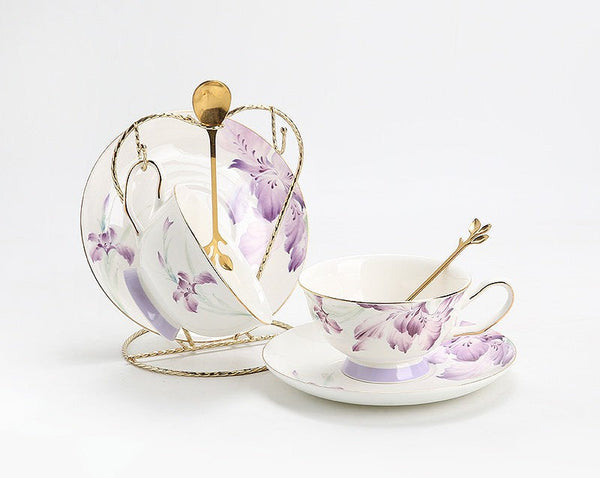 Porcelain Coffee Cup, Ceramic Tea Cup Set, Luxury Tea Cup with Saucer, Elegant Coffee Cup, Porcelain Tea cups, British Tea Cup Set, Afternoon Tea Cup with Saucer Set-ArtWorkCrafts.com