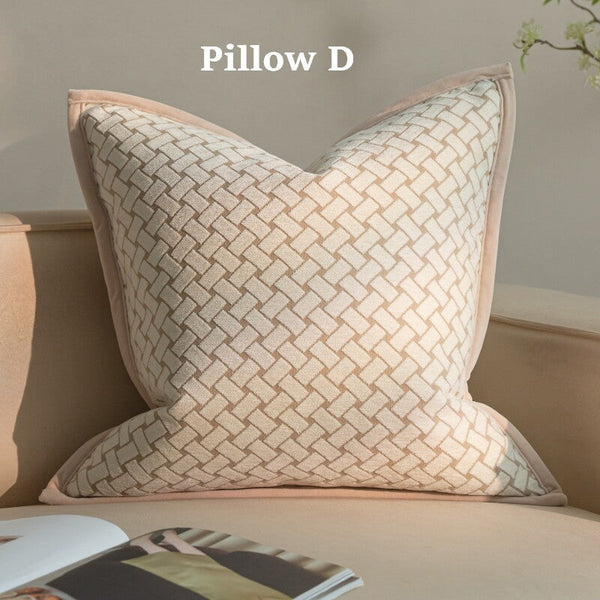 Decorative Pillow Arrangement Ideas for Couch, Modern Decorative Pillow Cover, Decorative Throw Pillows for Living Room, Modern Sofa Pillows-ArtWorkCrafts.com