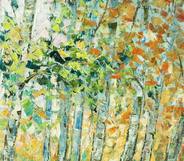 Autumn Tree Painting, Original Wall Art, Landscape Painting, Custom Heavy Texture Wall Art-ArtWorkCrafts.com