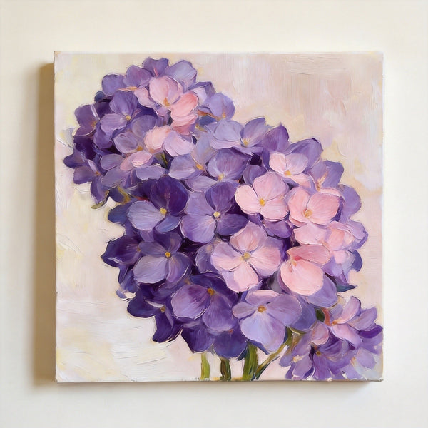 Hand Painted Canvas Art, A Bunch of Blooming Purple forget-me-nots, Still Life Painting, Small Canvas Artwork, Original Flower Paintings, Buy Small Paintings Online-ArtWorkCrafts.com
