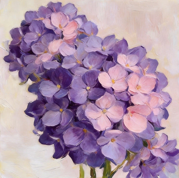 Hand Painted Canvas Art, A Bunch of Blooming Purple forget-me-nots, Still Life Painting, Small Canvas Artwork, Original Flower Paintings, Buy Small Paintings Online-ArtWorkCrafts.com