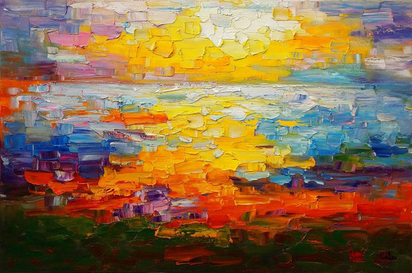 Large Canvas Art, Abstract Painting, Impasto Art, Canvas Oil Painting, Custom Extra Large Painting-ArtWorkCrafts.com
