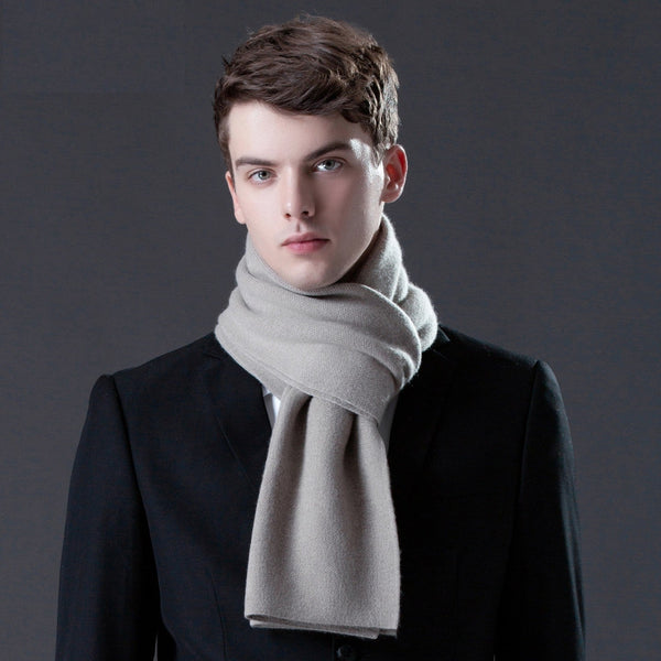 Business Wool Scarf for Gentleman, Men's Winter Scarf, Thick Wool Scarf for Men, Formal Men Scarf Styles, Modern Casual Scarf Men, Men's Wool Scarf Winter