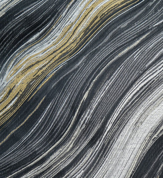 Simple Throw Pillow for Interior Design, Modern Black Gray Golden Lines Decorative Throw Pillows, Modern Sofa Pillows, Contemporary Square Modern Throw Pillows for Couch-ArtWorkCrafts.com