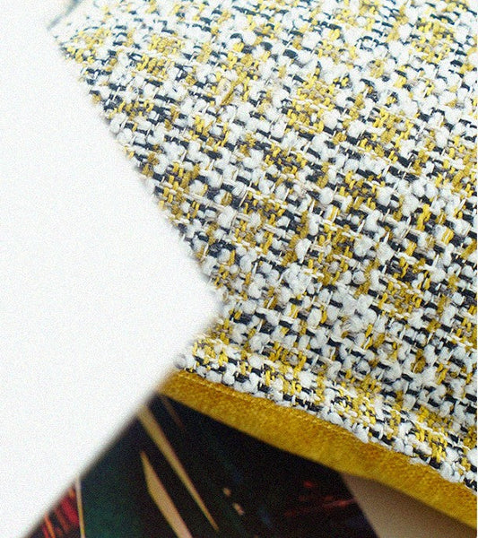 Contemporary Modern Sofa Pillows, Large Yellow Decorative Throw Pillows, Large Square Modern Throw Pillows for Couch, Simple Throw Pillow for Interior Design-ArtWorkCrafts.com