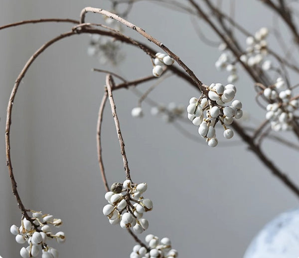 Dried Long Twigs, Dried Chinese Tallow Tree Twigs, Natural Decorations, Flower Arrangement, Handmade Artificial Flower, Natural Dried Branches-ArtWorkCrafts.com