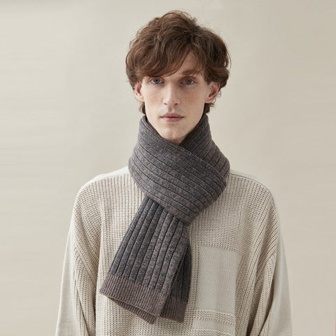 Modern Fashion Scarf, Formal Men Scarf Styles, Pure Wool Scarf, Casual Scarf Men, Business Wool Scarf for Gentleman, Men's Winter Scarf, Men's Wool Scarf Winter-ArtWorkCrafts.com