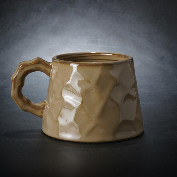Large Pottery Coffee Cup, Ceramic Coffee Mug, Large Capacity Coffee Cups, Large Tea Cup, Handmade Coffee Cup-ArtWorkCrafts.com