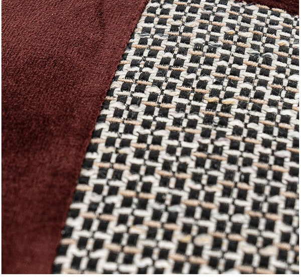 Red Modern Sofa Throw Pillows, Red Decorative Throw Pillows for Couch, Large Abstract Contemporary Throw Pillow for Interior Design-ArtWorkCrafts.com