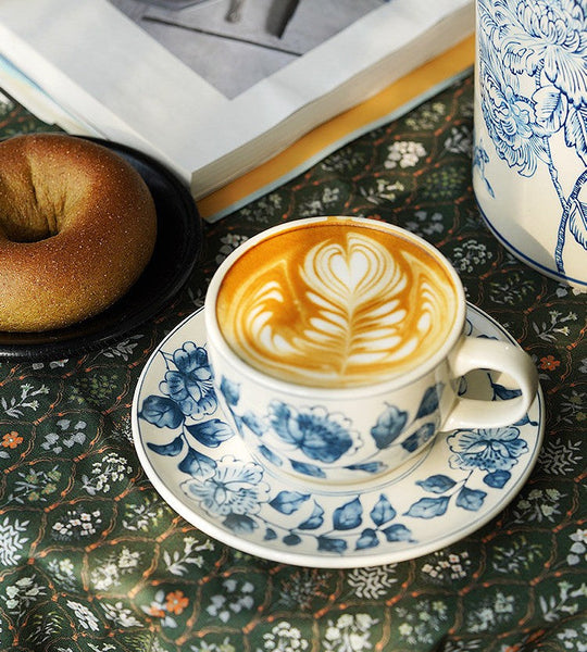 Traditional Tea Cup Set, Porcelain Tea Cups, Floral Tea Cup Set, Classic British Tea Cups, Elegant Tea Cup With Saucer, Ceramic Tea Cup with Saucer, Tea Cup Set, Vintage Tea Cup Set, Modern Ceramic Cups-ArtWorkCrafts.com