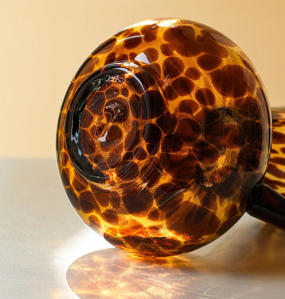 Mid Century Glass Vases, Centerpiece Contemporary Vases on Table, Handmade Modern Vases for Bedroom, Decorative Glass Vase, Modern Glass Vase for Flowers-ArtWorkCrafts.com