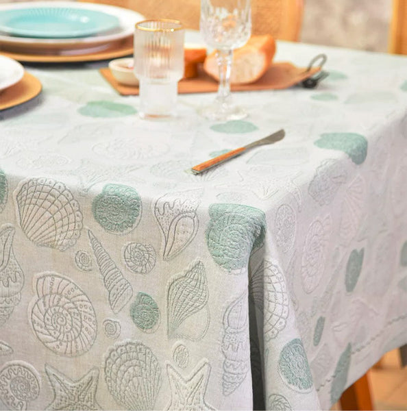 Modern Dining Room Table Cloths, Farmhouse Table Cloth, Wedding Tablecloth, Square Tablecloth for Round Table, Cotton Rectangular Table Covers for Kitchen-ArtWorkCrafts.com
