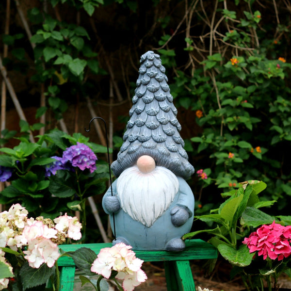 Garden Figure Sculpture Statues, Gnome Statue for Garden Ornaments, Garden Decoration Ideas, Villa Courtyard Decor, Outdoor Garden Decoration-ArtWorkCrafts.com