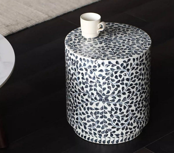 Creative Coffee Table, Bedside Small Side Table, Portable Casual Side Table, Contemporary Round Side Table, Shell Small Sofa Side Table, Contemporary Side Table-ArtWorkCrafts.com