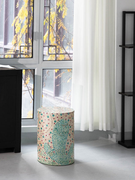 Unique Small End Table, Portable Casual Side Table, Creative Coffee Table, Contemporary Small Sofa Side Table, Shell Small Side Table-ArtWorkCrafts.com